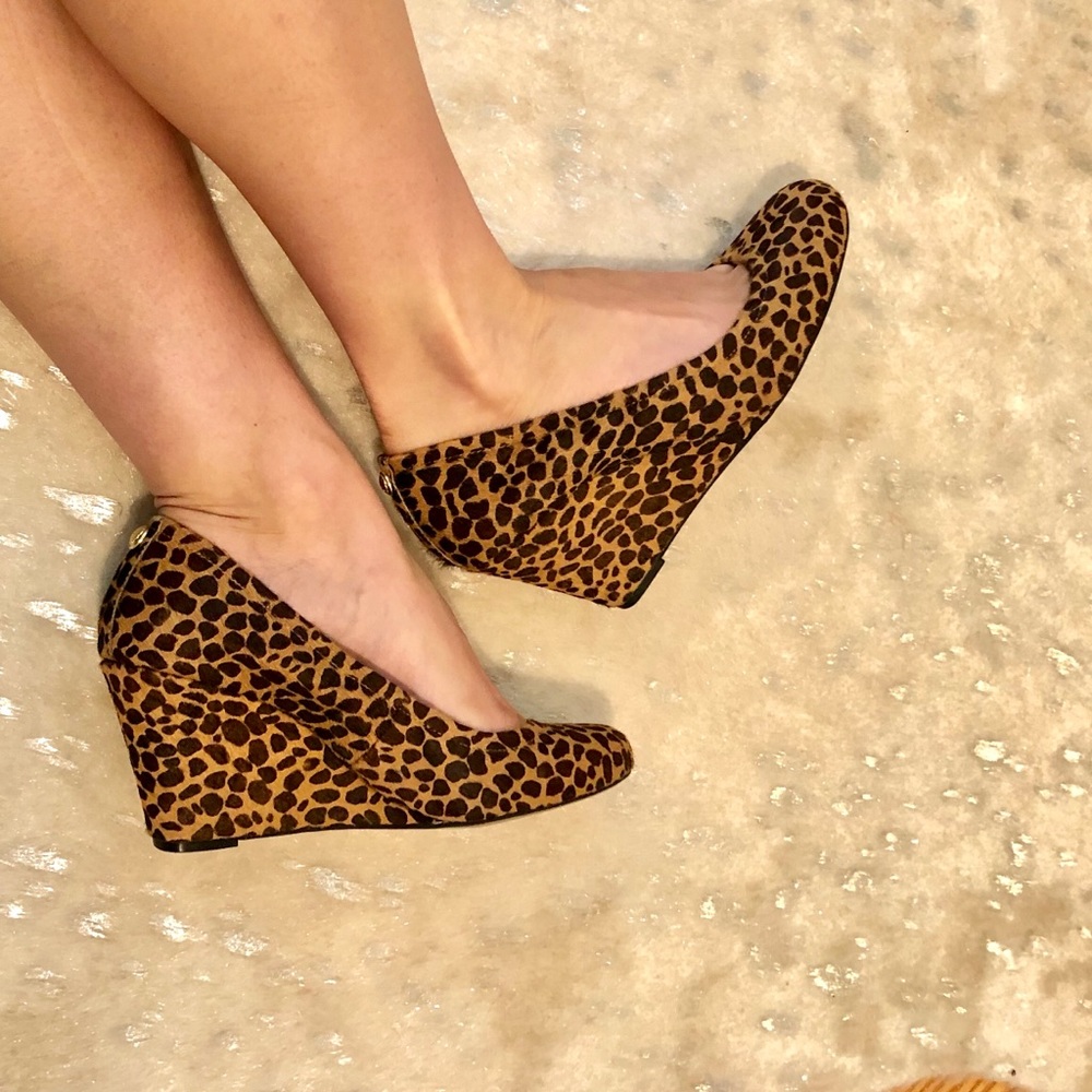 Vince Camuto Leopard Wedge
